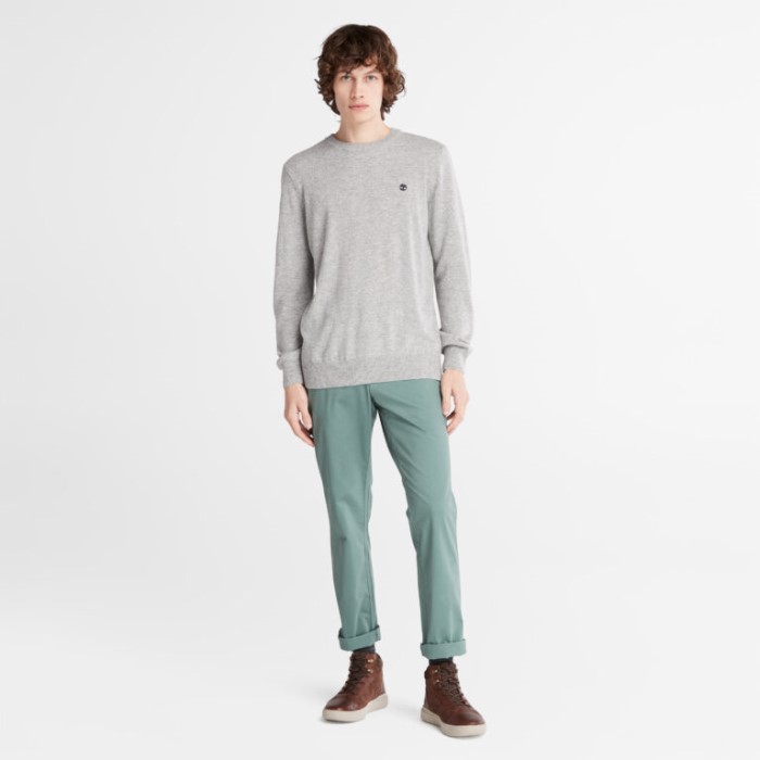 Timberland Mellemgrå Lyng Herre Knox River Crewneck Sweater