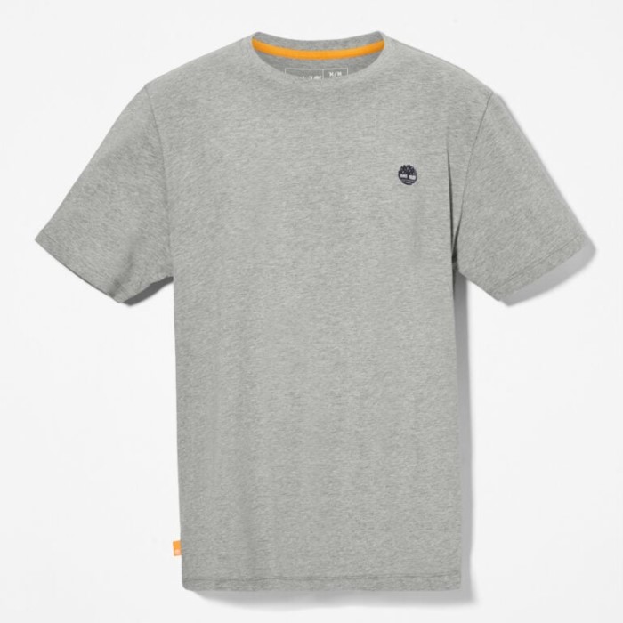 Timberland Mellemgrå Lyng Herre Logo T-shirt