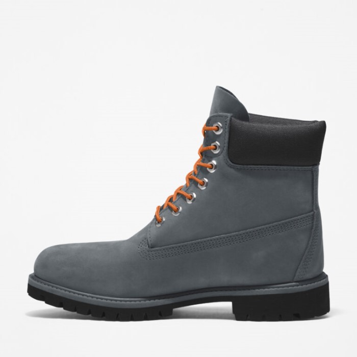 Timberland Mellemgrå Nubuck Herre Premium 6-tommer Vandtætte Støvler