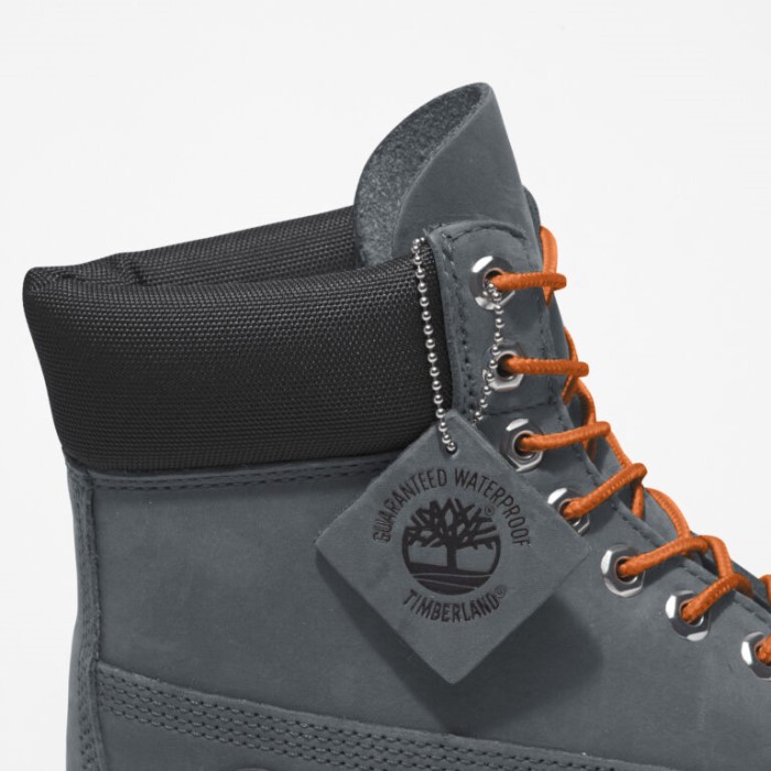 Timberland Mellemgrå Nubuck Herre Premium 6-tommer Vandtætte Støvler