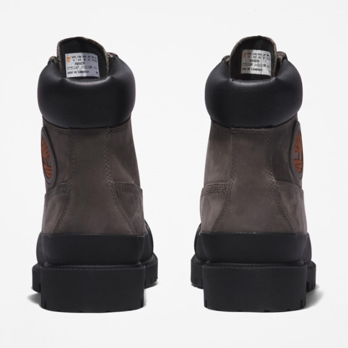 Timberland Mellemgrå Nubuck Herre Premium 6-tommer Vandtætte Gummistøvler