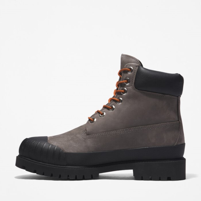 Timberland Mellemgrå Nubuck Herre Premium 6-tommer Vandtætte Gummistøvler