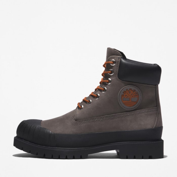 Timberland Mellemgrå Nubuck Herre Premium 6-tommer Vandtætte Gummistøvler