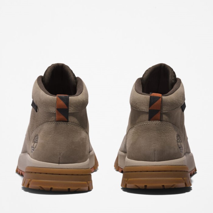 Timberland Mellemgrå Ruskind Mænd Boulder Trail Vandtætte Chukka Støvler