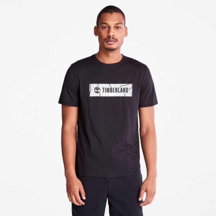 Timberland Herre Logo T-shirt Sort