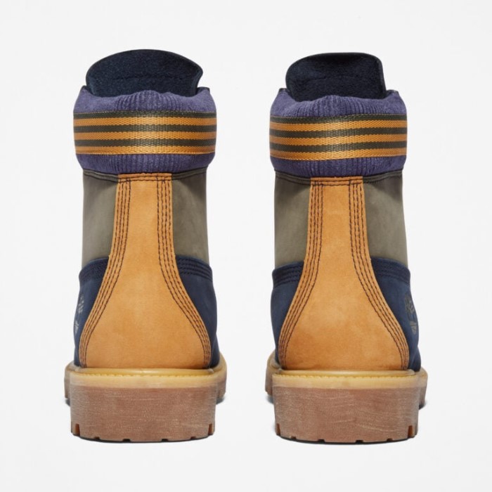 Timberland Navy Nubuck Herre Premium 6-tommer Vandtætte Støvler