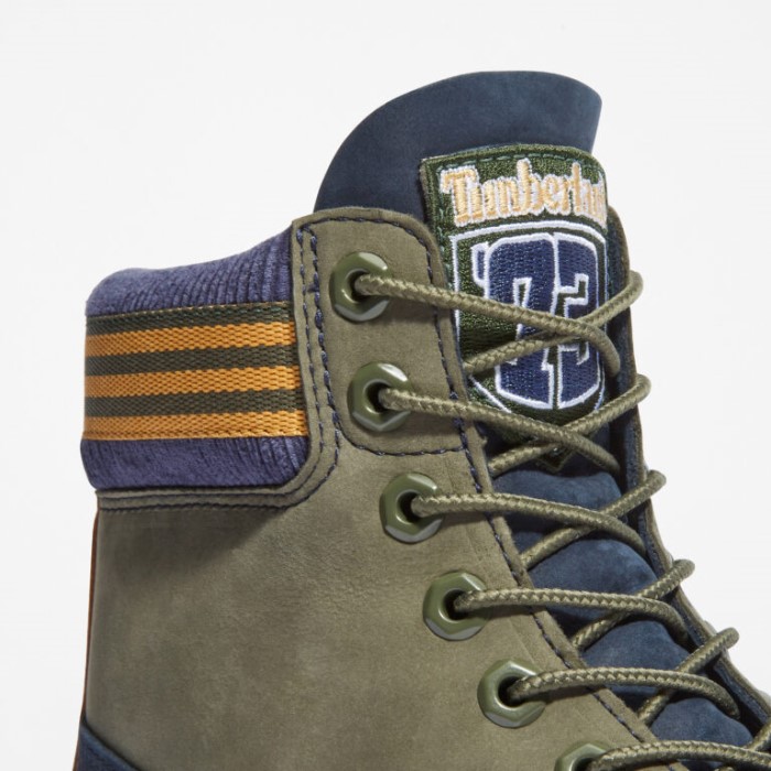Timberland Navy Nubuck Herre Premium 6-tommer Vandtætte Støvler