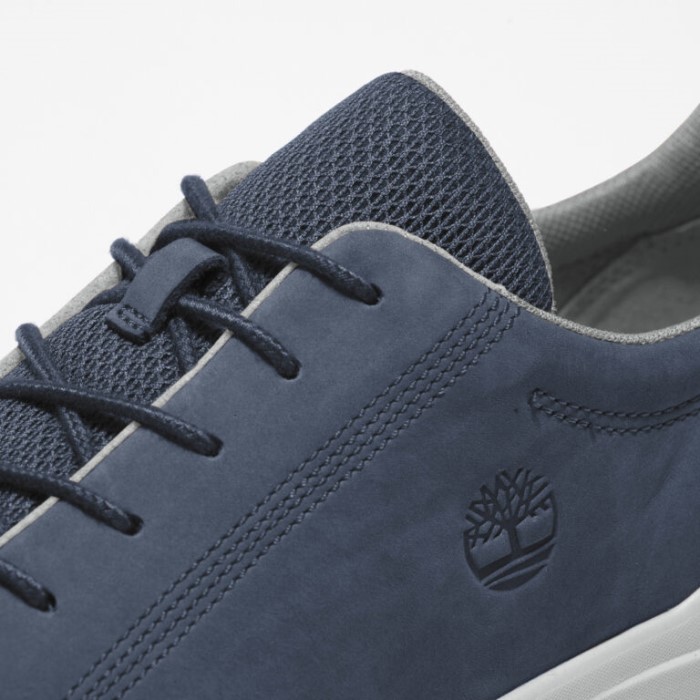Timberland Navy Nubuck Herre Seneca Bay Lædersneakers