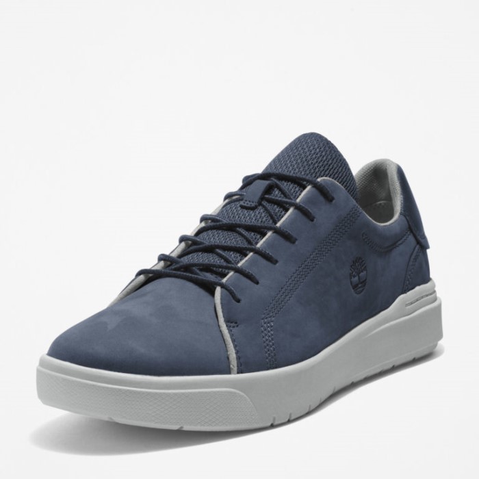 Timberland Navy Nubuck Herre Seneca Bay Lædersneakers