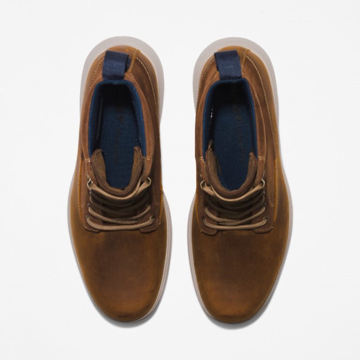 Timberland Rust Fuldkorns Mænd Atwells Ave Vandtætte Støvler