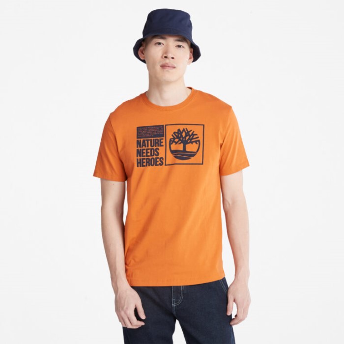 Timberland Rust Mænd Naturen Har Brug For Helte T-shirt