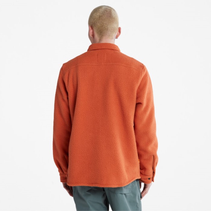Timberland Rust Herre Progressiv Utility Fleeceovershirt Med Høj Luv