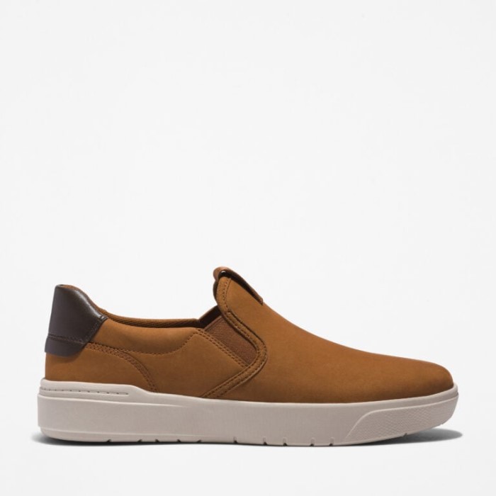 Timberland Rust Nubuck Herre Seneca Bay Slip-ons