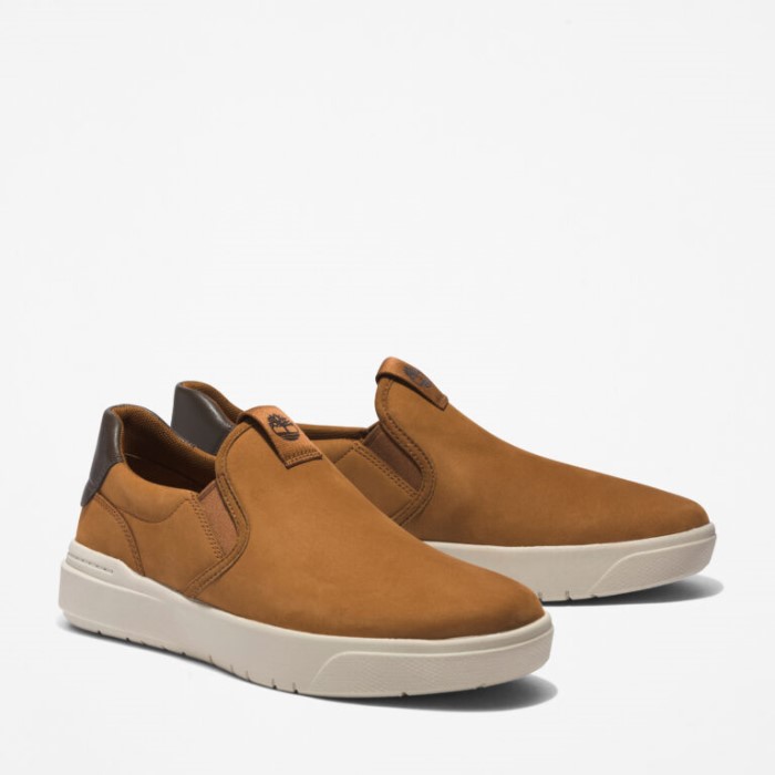 Timberland Rust Nubuck Herre Seneca Bay Slip-ons