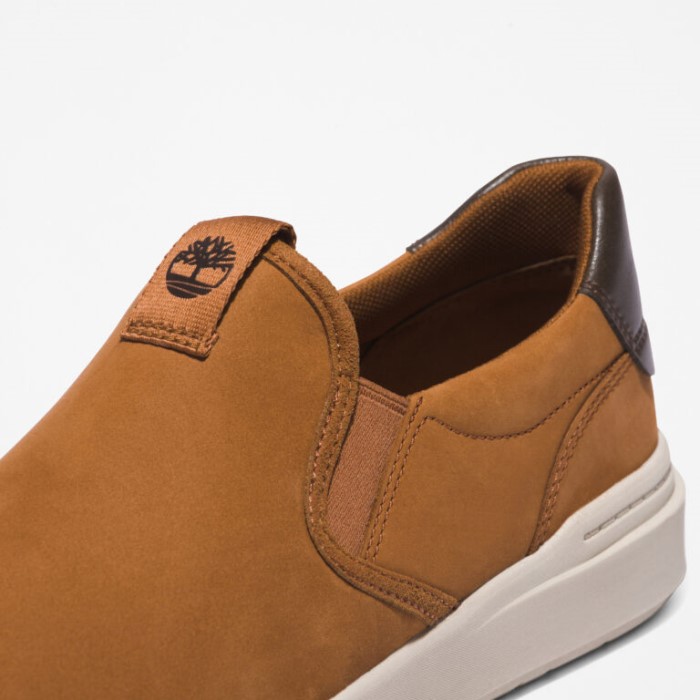 Timberland Rust Nubuck Herre Seneca Bay Slip-ons