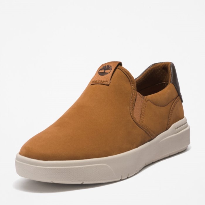 Timberland Rust Nubuck Herre Seneca Bay Slip-ons