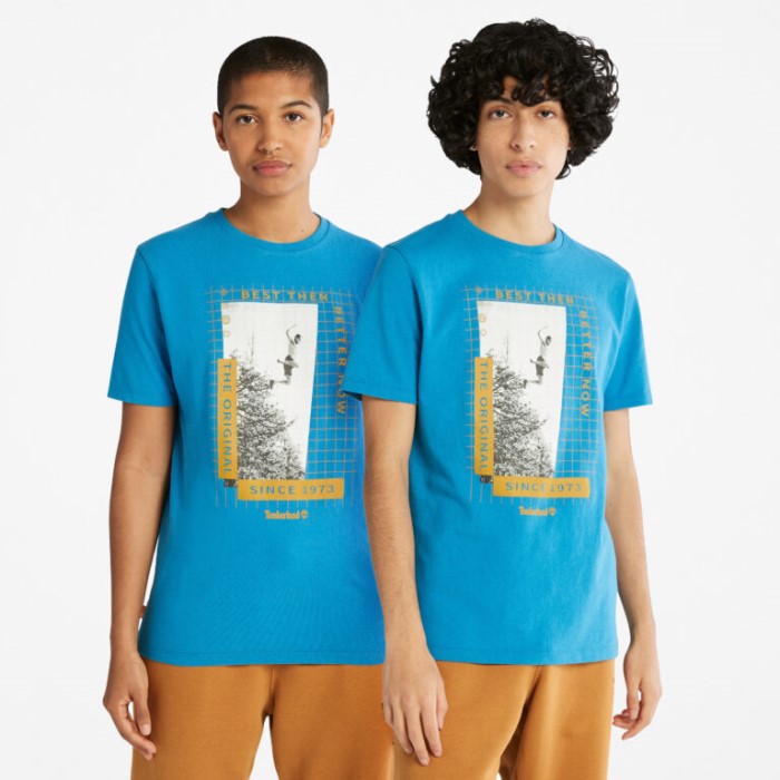Timberland Sea Of ​​belize Tungvægts T-shirt Med Frontgrafik