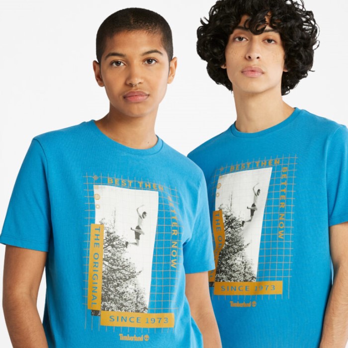 Timberland Sea Of ​​belize Tungvægts T-shirt Med Frontgrafik