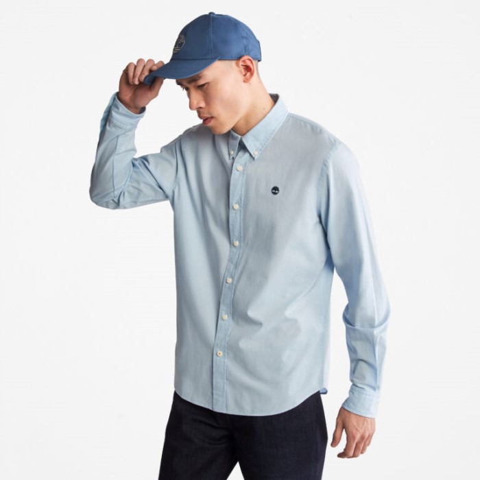 Timberland Skyay Mænd Saco River Slim-fit Stretch Poplin Skjorte