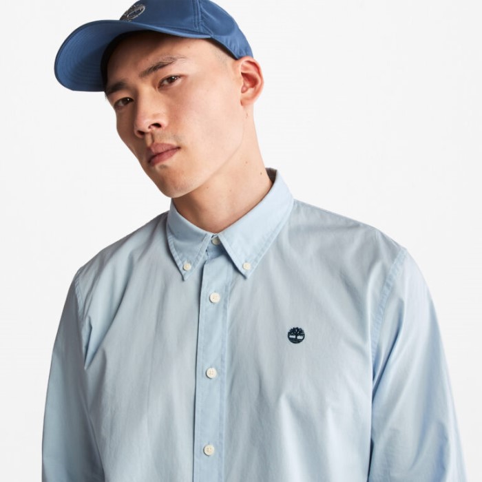 Timberland Skyay Mænd Saco River Slim-fit Stretch Poplin Skjorte