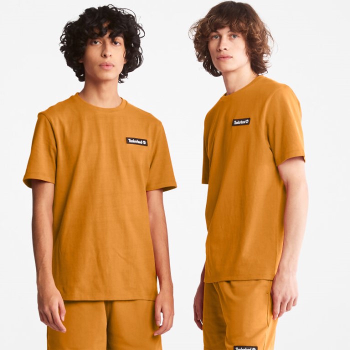 Timberland Wheat Alle Køn Tungvægts Logo T-shirt