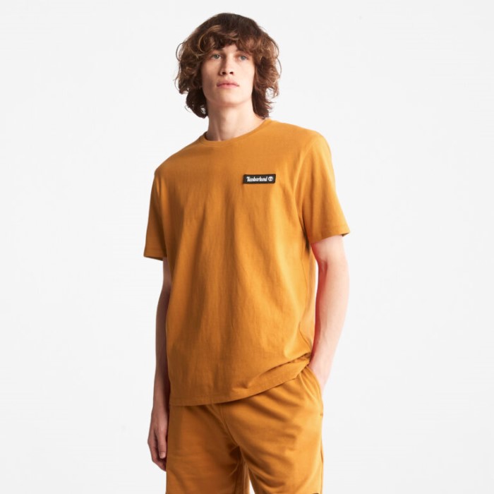 Timberland Wheat Alle Køn Tungvægts Logo T-shirt