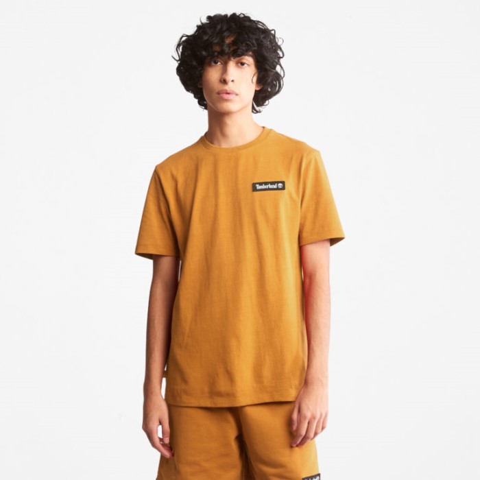 Timberland Wheat Alle Køn Tungvægts Logo T-shirt