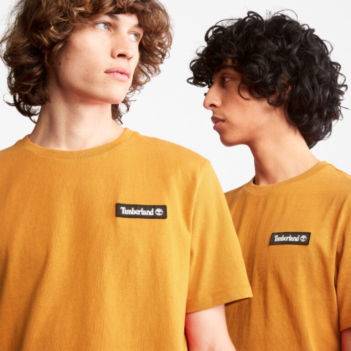 Timberland Wheat Alle Køn Tungvægts Logo T-shirt