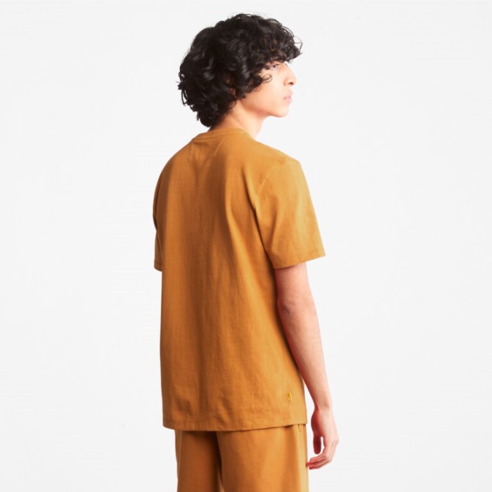 Timberland Wheat Alle Køn Tungvægts Logo T-shirt