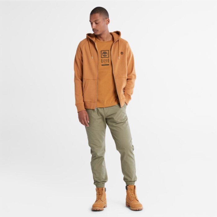 Timberland Wheat Herre Camo-logo T-shirt