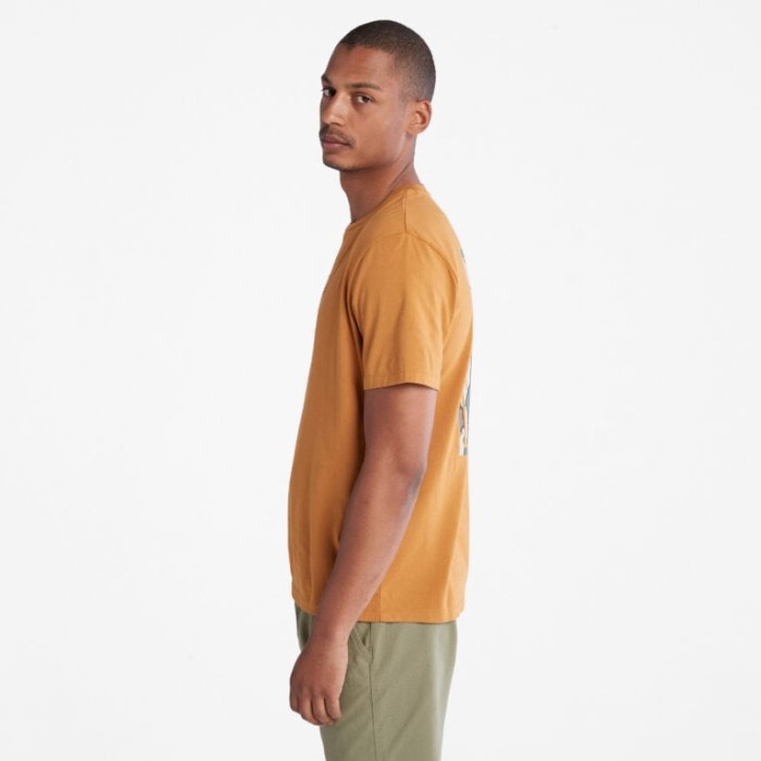 Timberland Wheat Herre Camo-logo T-shirt