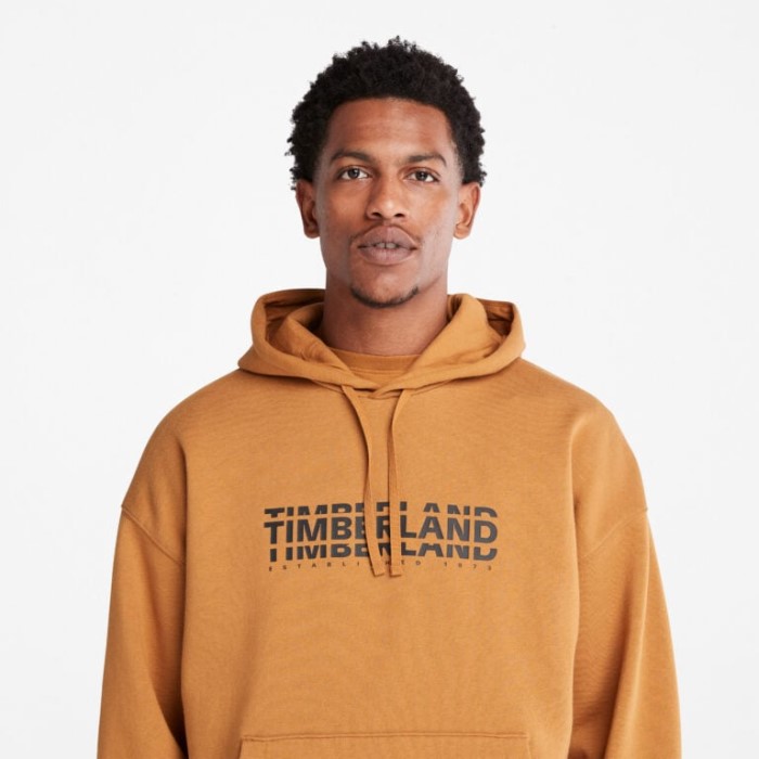 Timberland Wheat Herre Hættetrøje Med Logo