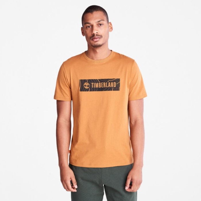 Timberland Wheat Herre Logo T-shirt