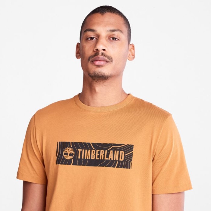 Timberland Wheat Herre Logo T-shirt