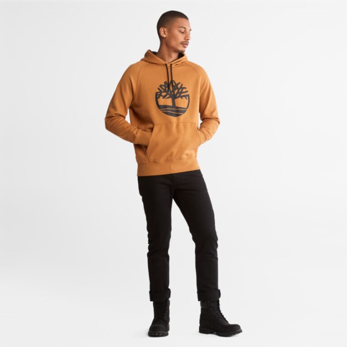 Timberland Wheat Herre Oyster River Tree-logo Hættetrøje