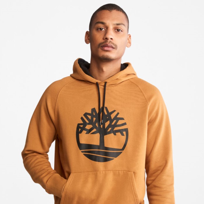 Timberland Wheat Herre Oyster River Tree-logo Hættetrøje