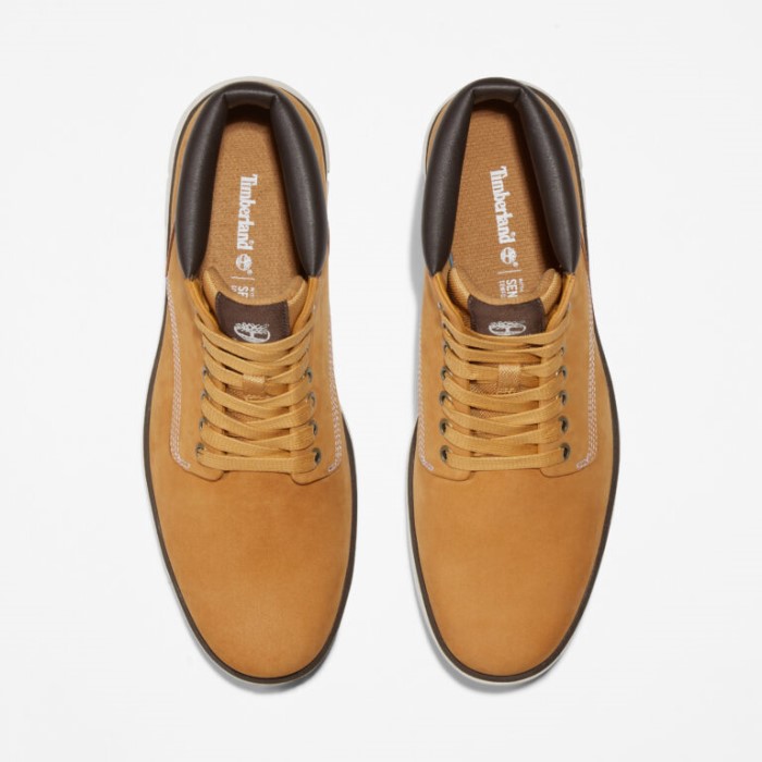 Timberland Wheat Nubuck Herre Bradstreet Chukka Støvler I Læder