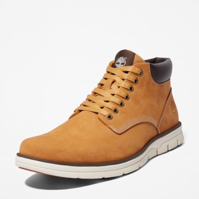 Timberland Wheat Nubuck Herre Bradstreet Chukka Støvler I Læder
