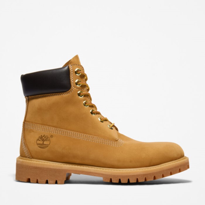 Timberland Wheat Nubuck Herre Premium 6-tommer Vandtætte Støvler