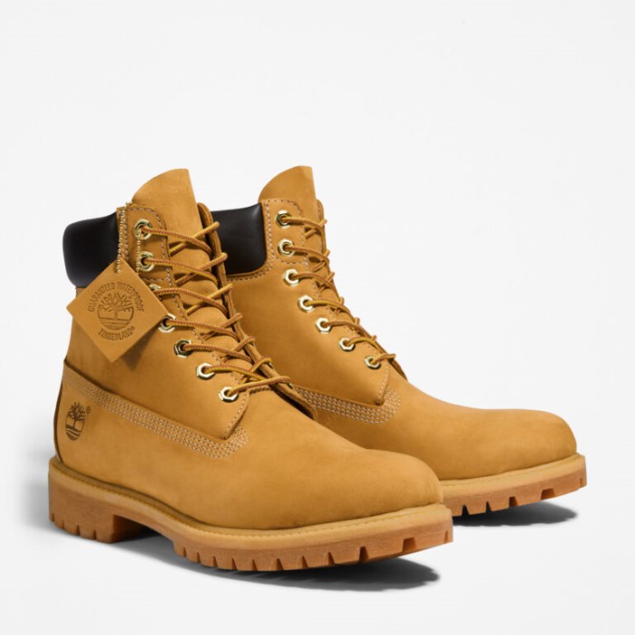 Timberland Wheat Nubuck Herre Premium 6-tommer Vandtætte Støvler