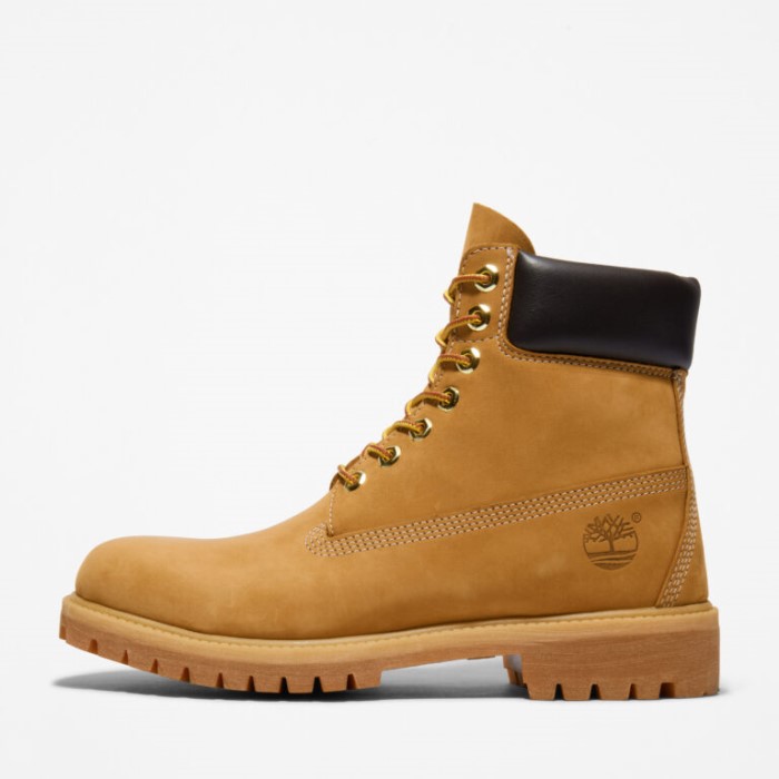 Timberland Wheat Nubuck Herre Premium 6-tommer Vandtætte Støvler