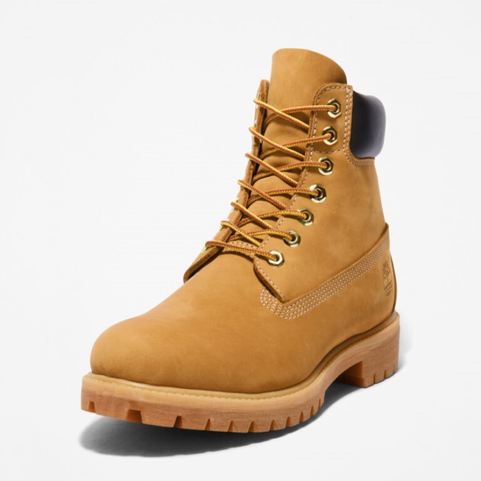 Timberland Wheat Nubuck Herre Premium 6-tommer Vandtætte Støvler