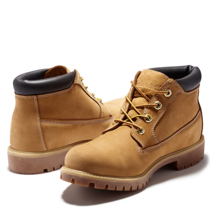 Timberland Wheat Nubuck Herre Premium Vandtætte Chukka Støvler