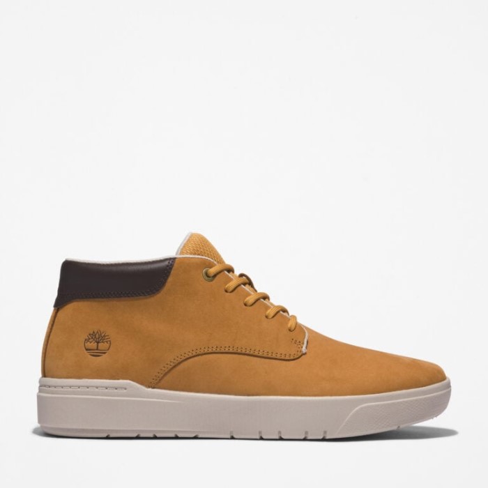 Timberland Wheat Nubuck Herre Seneca Bay Chukka Støvler
