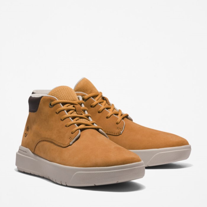 Timberland Wheat Nubuck Herre Seneca Bay Chukka Støvler