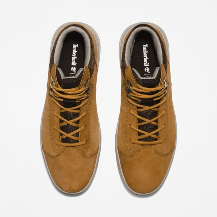 Timberland Wheat Nubuck Herre Seneca Bay Sneaker Støvler