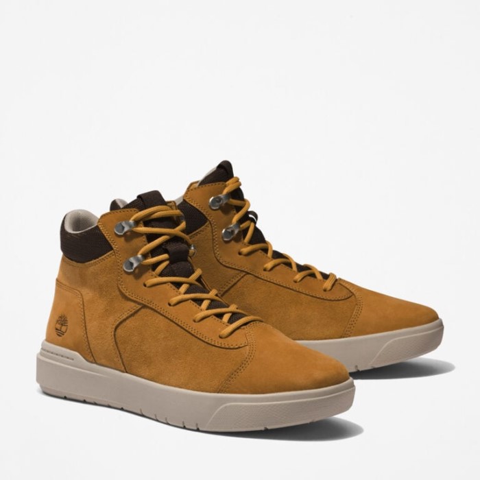 Timberland Wheat Nubuck Herre Seneca Bay Sneaker Støvler