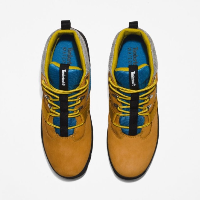 Timberland Wheat Nubuck M Blå Mænd Euro Hiker Vandtætte Vandrestøvler