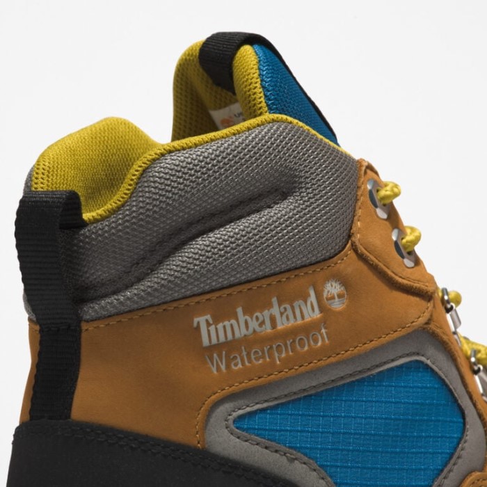 Timberland Wheat Nubuck M Blå Mænd Euro Hiker Vandtætte Vandrestøvler