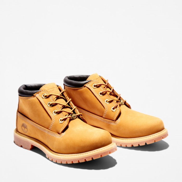Timberland Wheat Nubuck Dame Nellie Varme Vandtætte Chukka Støvler